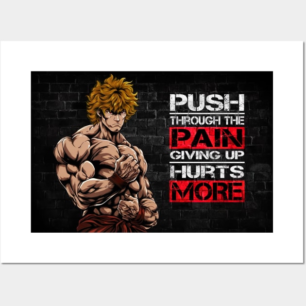 Martial Arts Fighter Motivation Quotes - Anime Wallpaper Wall Art by KAIGAME Art